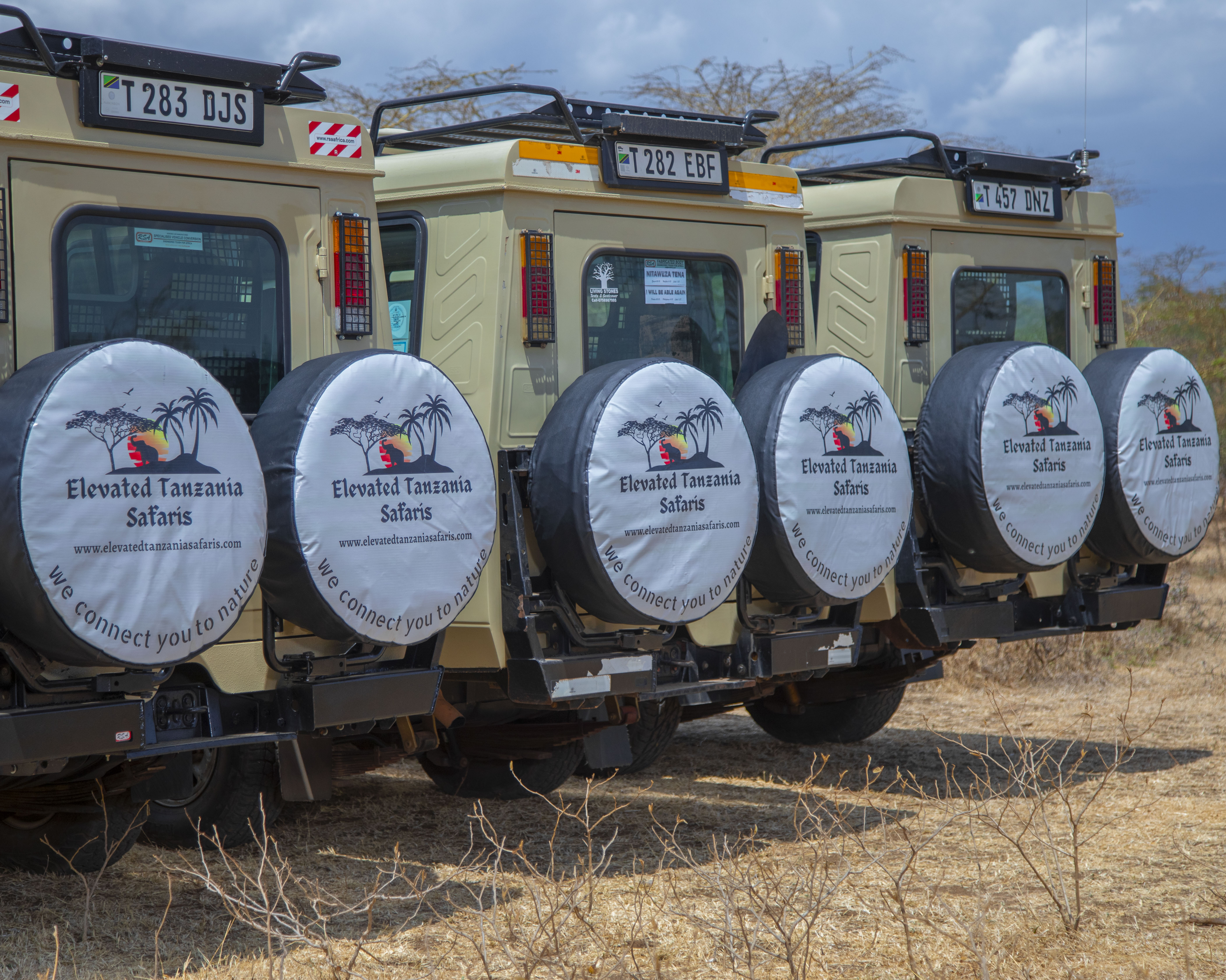 Elevated Tanzania Safaris fleet of safari vehicles